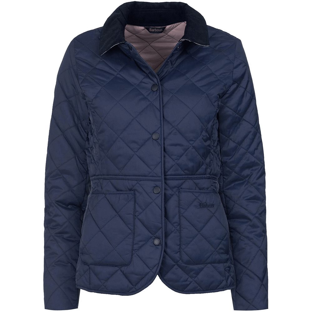 Barbour Navy Deveron Quilted Jacket